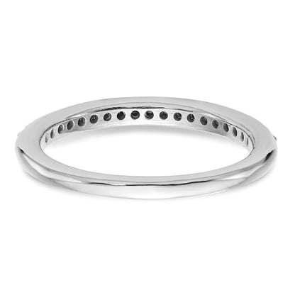 0.15ct. CZ Solid Real 14k White Gold Wedding Wedding Band Ring