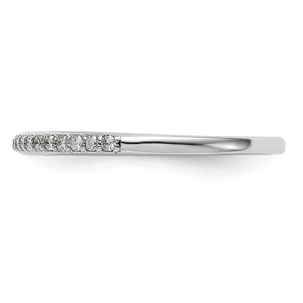 14k White Gold Real Diamond Wedding Band