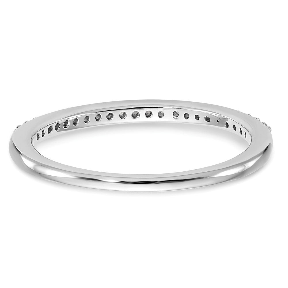 14k White Gold Real Diamond Wedding Band