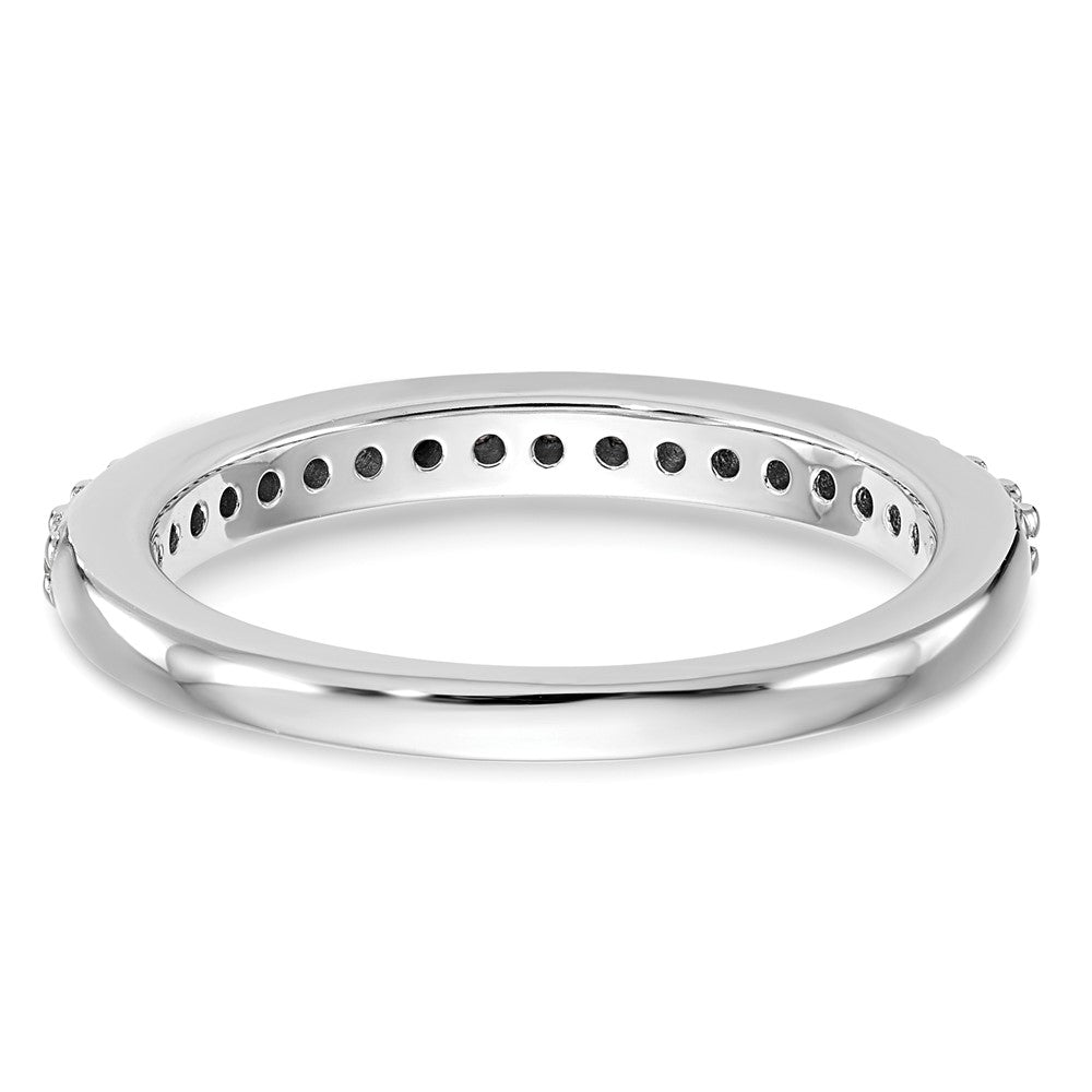 14k White Gold Real Diamond Wedding Band