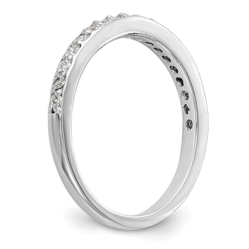 14k White Gold Real Diamond Wedding Band
