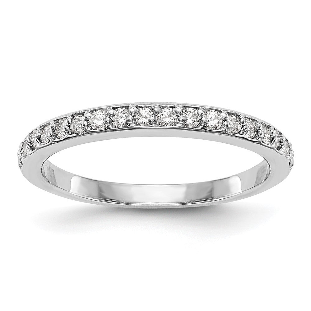 0.27ct. CZ Solid Real 14k White Gold Wedding Wedding Band Ring