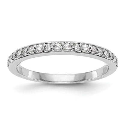 14k White Gold Real Diamond Wedding Band