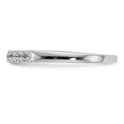 14k White Gold Real Diamond Wedding Band