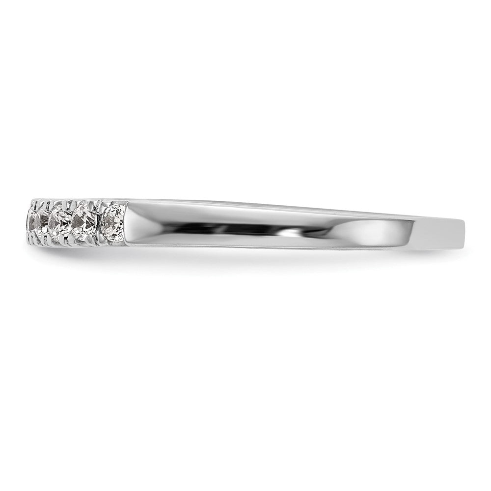 0.29ct. CZ Solid Real 14k White Gold Wedding Wedding Band Ring