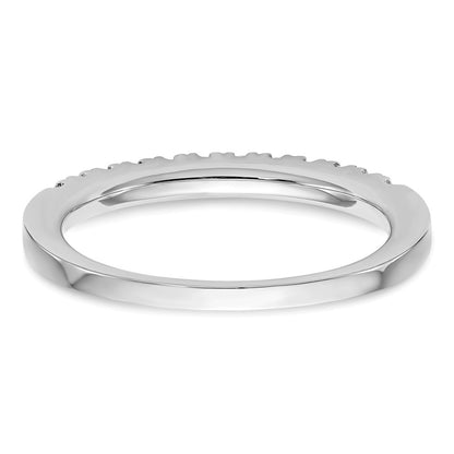 14k White Gold Real Diamond Wedding Band
