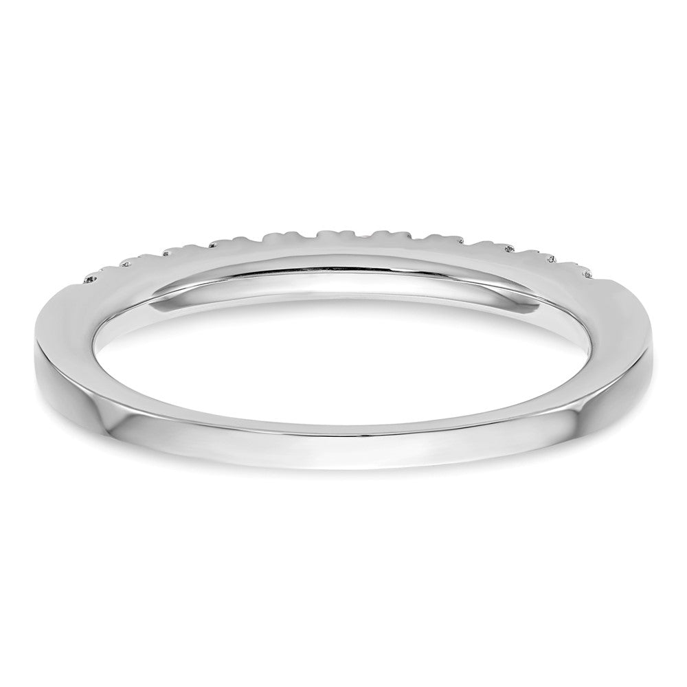 0.29ct. CZ Solid Real 14k White Gold Wedding Wedding Band Ring