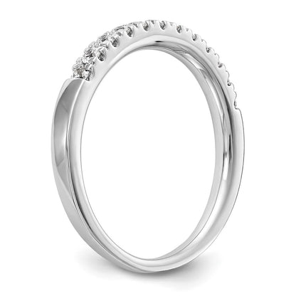 0.29ct. CZ Solid Real 14k White Gold Wedding Wedding Band Ring
