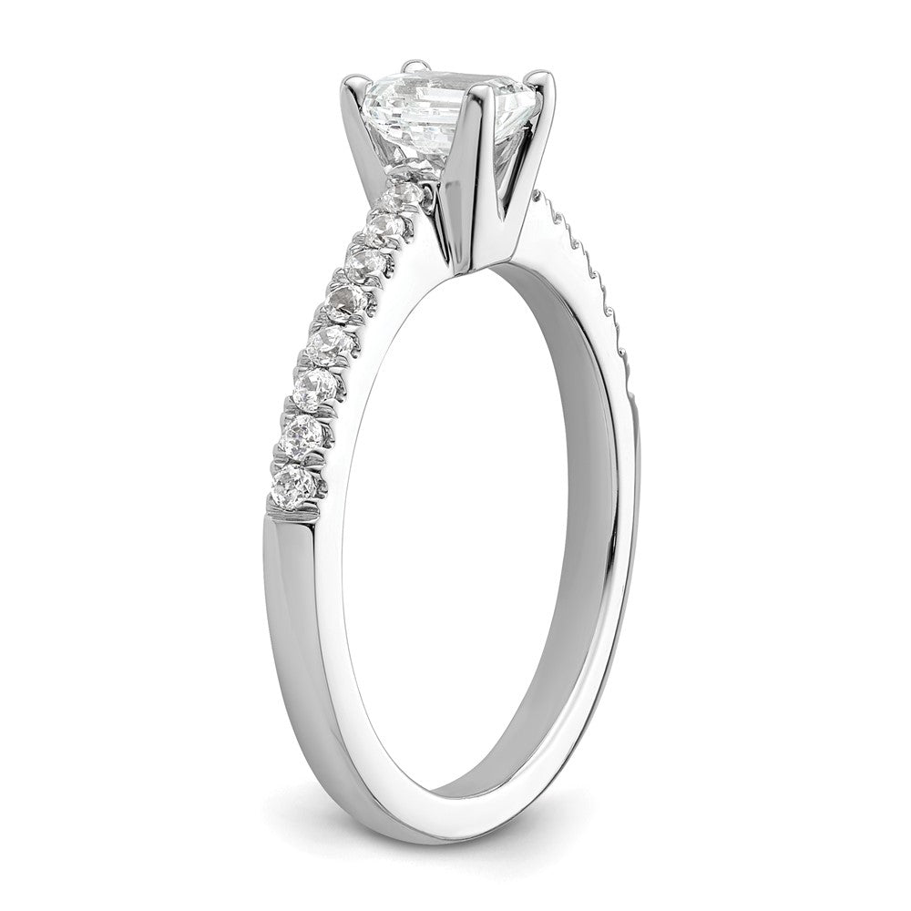 0.33ct. CZ Solid Real 14K White Gold Engagement Ring
