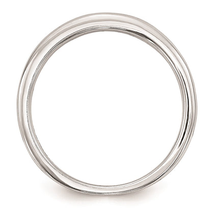 0.19ct. CZ Solid Real 14k White Gold Wedding Wedding Band Ring
