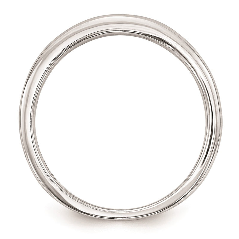 14k White Gold Real Diamond Wedding Band