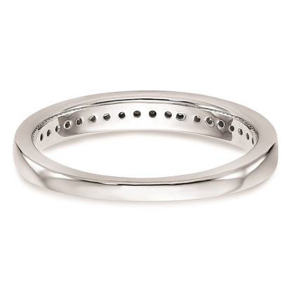 0.19ct. CZ Solid Real 14k White Gold Wedding Wedding Band Ring