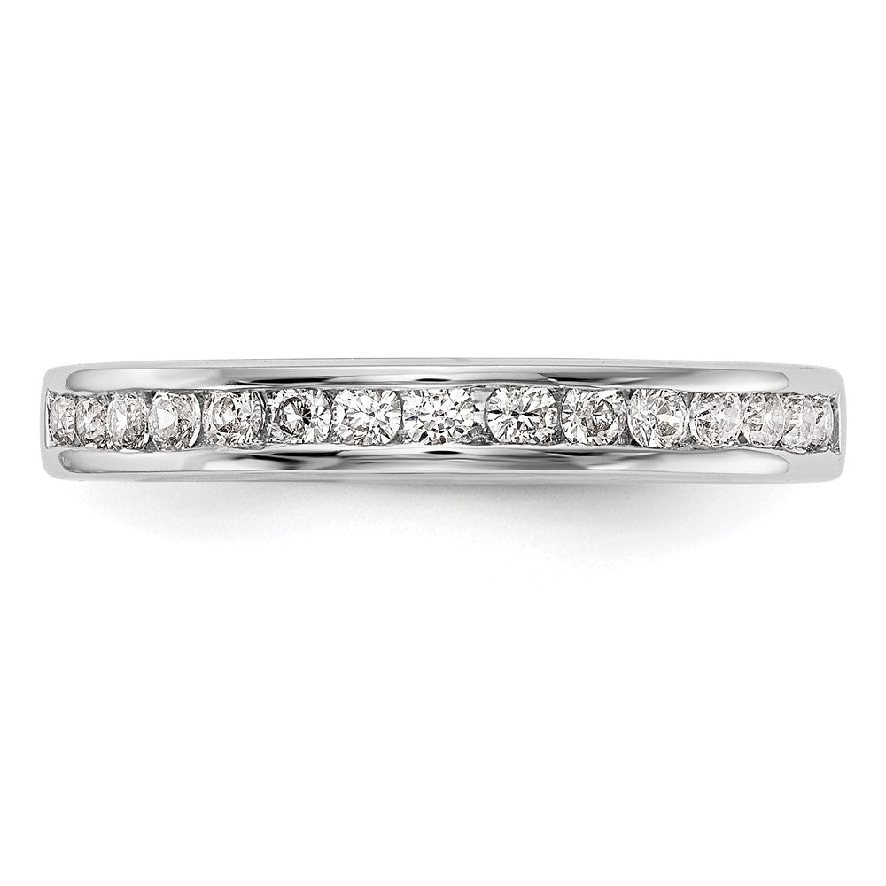 0.30ct. CZ Solid Real 14k White Gold Wedding Wedding Band Ring