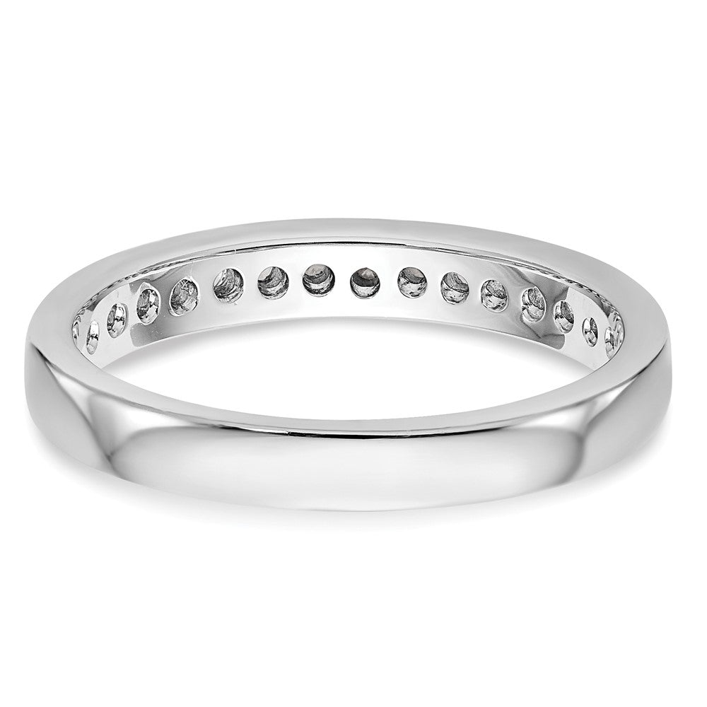 0.30ct. CZ Solid Real 14k White Gold Wedding Wedding Band Ring
