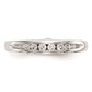 14k White Gold Real Diamond Wedding Band