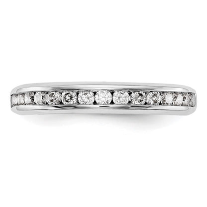 14k White Gold Real Diamond Wedding Band