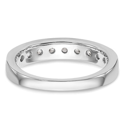 14k White Gold Real Diamond Wedding Band