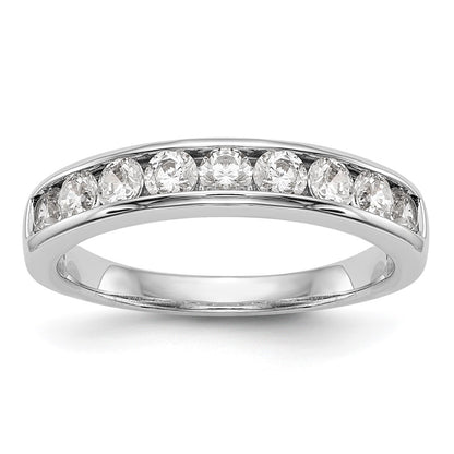 14k White Gold Real Diamond Wedding Band