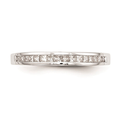 0.22ct. CZ Solid Real 14k White Gold Wedding Wedding Band Ring