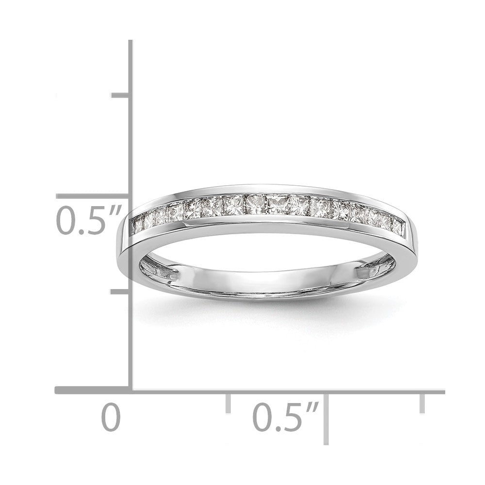 0.22ct. CZ Solid Real 14k White Gold Wedding Wedding Band Ring