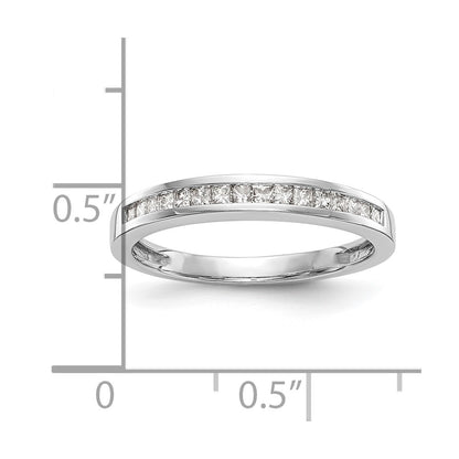 0.22ct. CZ Solid Real 14k White Gold Wedding Wedding Band Ring