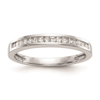 0.22ct. CZ Solid Real 14k White Gold Wedding Wedding Band Ring