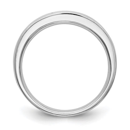 0.27ct. CZ Solid Real 14k White Gold Wedding Wedding Band Ring