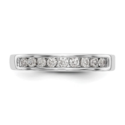0.27ct. CZ Solid Real 14k White Gold Wedding Wedding Band Ring