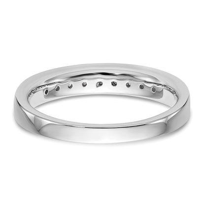 0.27ct. CZ Solid Real 14k White Gold Wedding Wedding Band Ring