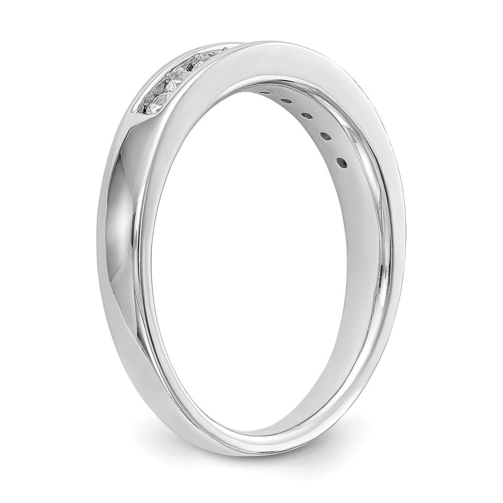 0.27ct. CZ Solid Real 14k White Gold Wedding Wedding Band Ring
