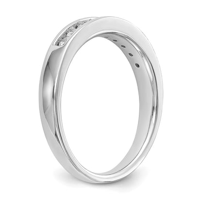 0.27ct. CZ Solid Real 14k White Gold Wedding Wedding Band Ring