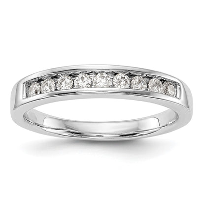 0.27ct. CZ Solid Real 14k White Gold Wedding Wedding Band Ring