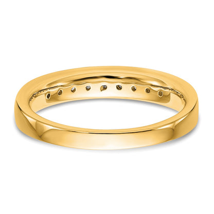 14k Yellow Gold Real Diamond Wedding Band