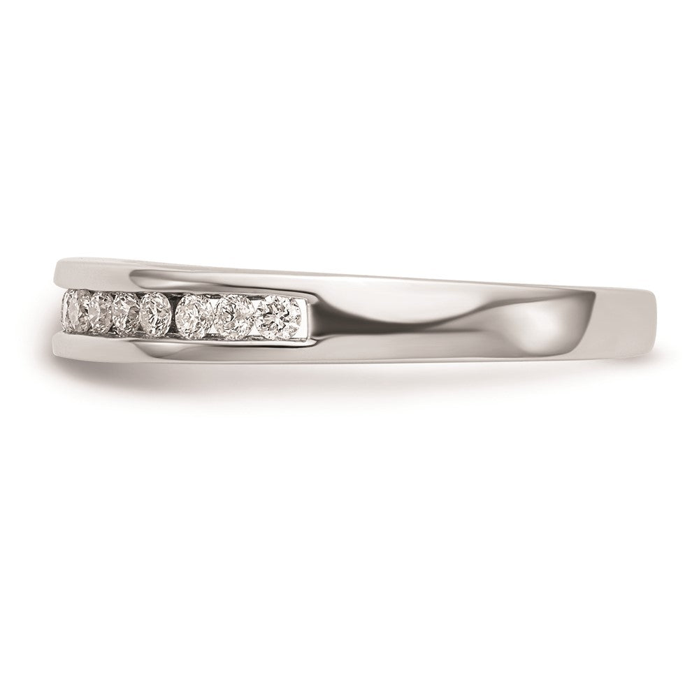 14k White Gold Real Diamond Wedding Band