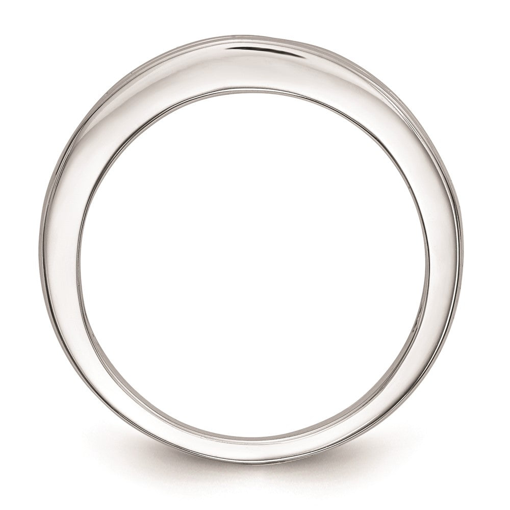 0.32ct. CZ Solid Real 14k White Gold Wedding Wedding Band Ring
