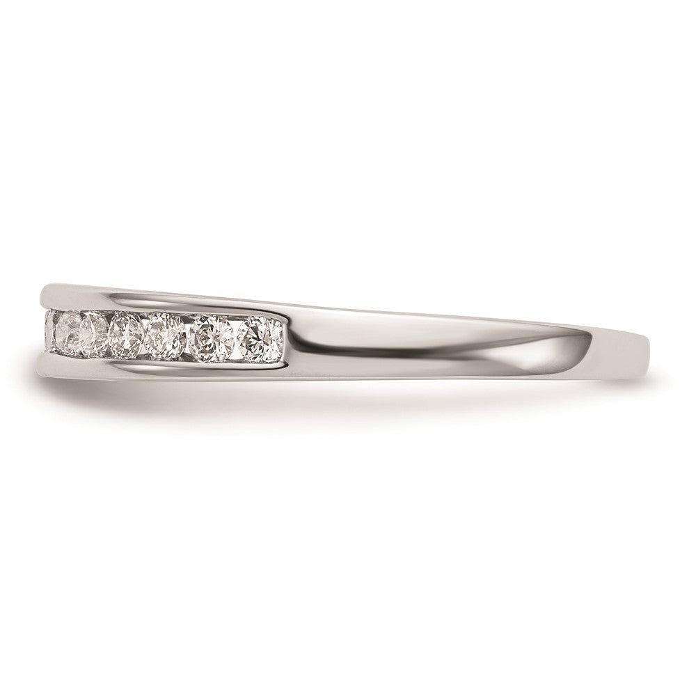 0.32ct. CZ Solid Real 14k White Gold Wedding Wedding Band Ring