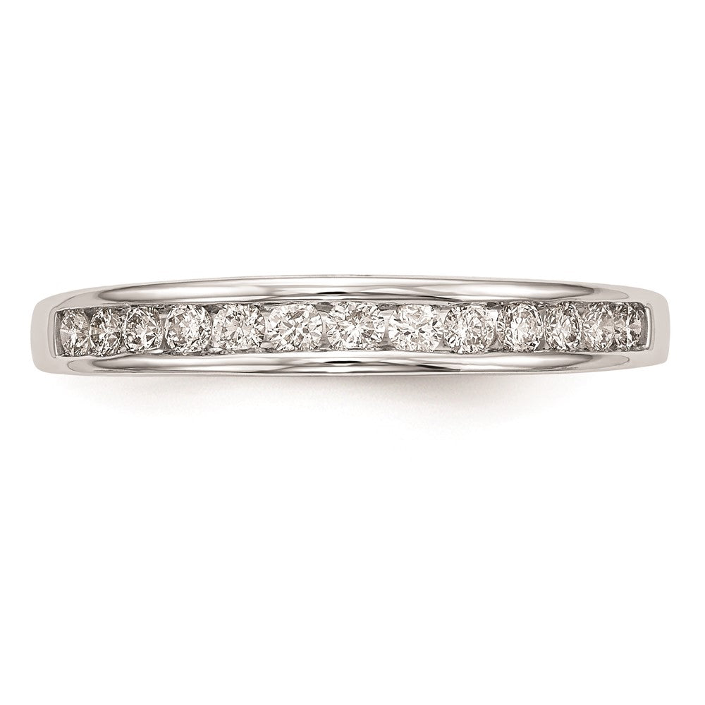 0.32ct. CZ Solid Real 14k White Gold Wedding Wedding Band Ring