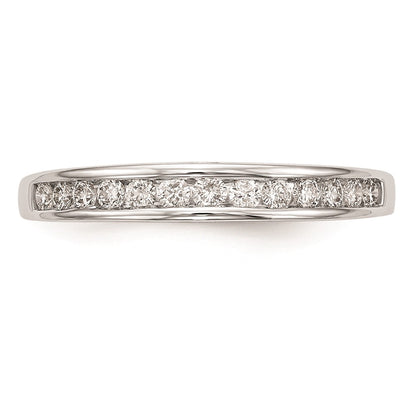 0.32ct. CZ Solid Real 14k White Gold Wedding Wedding Band Ring