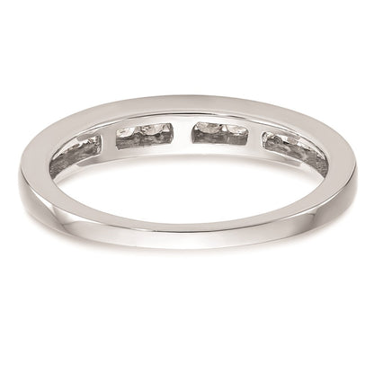 0.32ct. CZ Solid Real 14k White Gold Wedding Wedding Band Ring