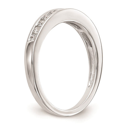 0.32ct. CZ Solid Real 14k White Gold Wedding Wedding Band Ring