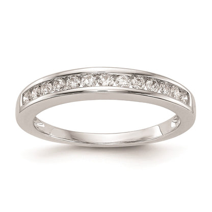 0.32ct. CZ Solid Real 14k White Gold Wedding Wedding Band Ring