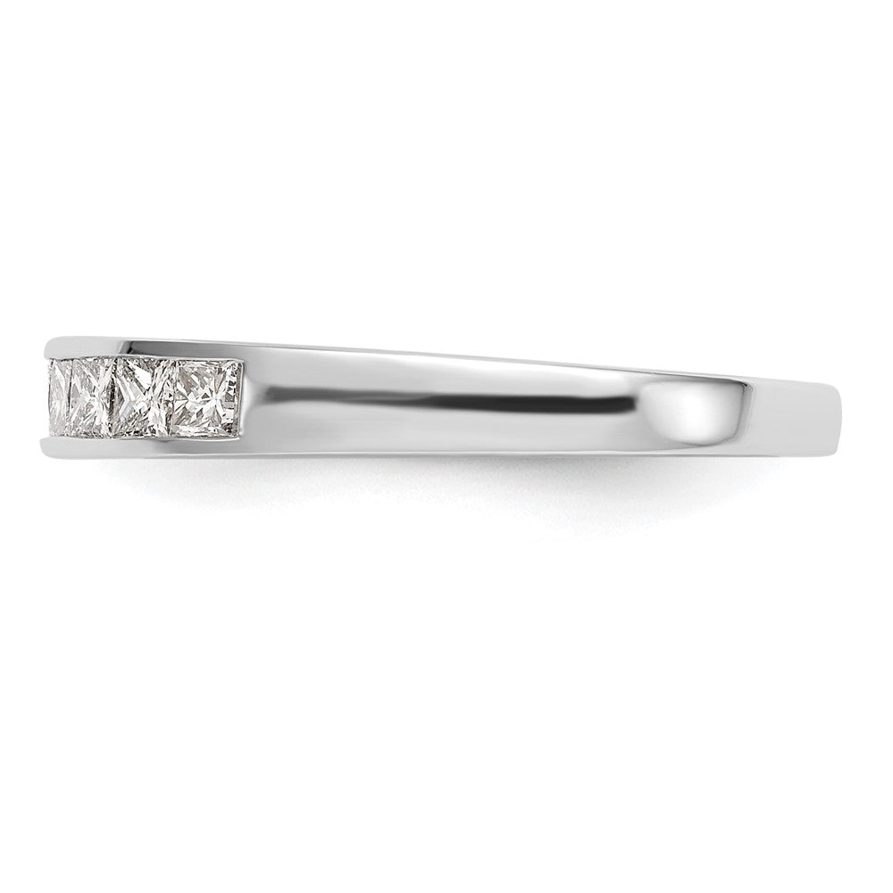 14k White Gold Real Diamond Wedding Band