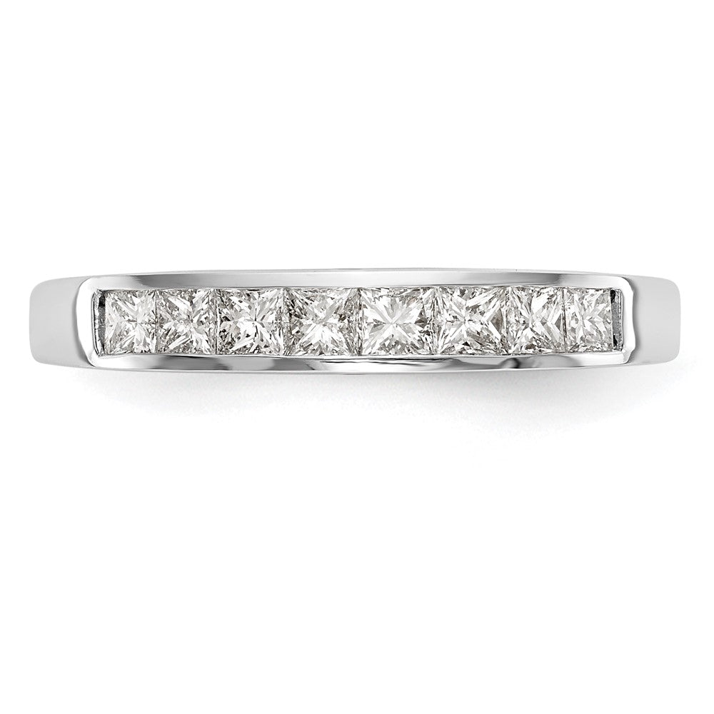 14k White Gold Real Diamond Wedding Band