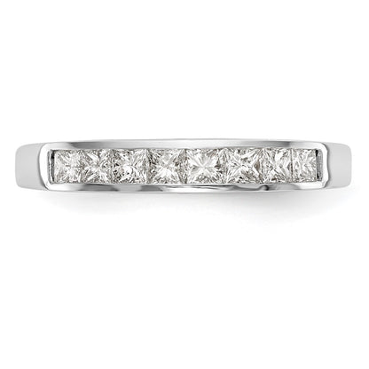 14k White Gold Real Diamond Wedding Band