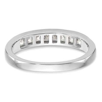 14k White Gold Real Diamond Wedding Band
