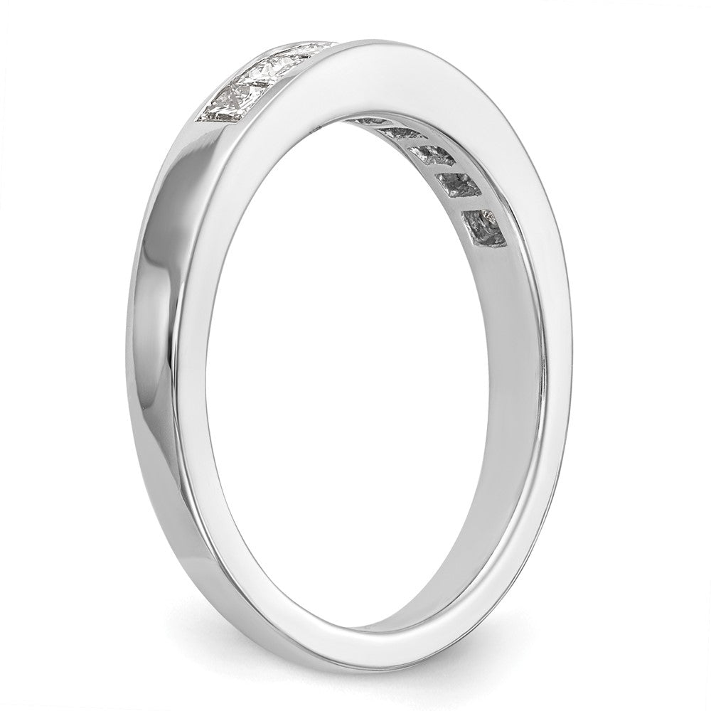 14k White Gold Real Diamond Wedding Band