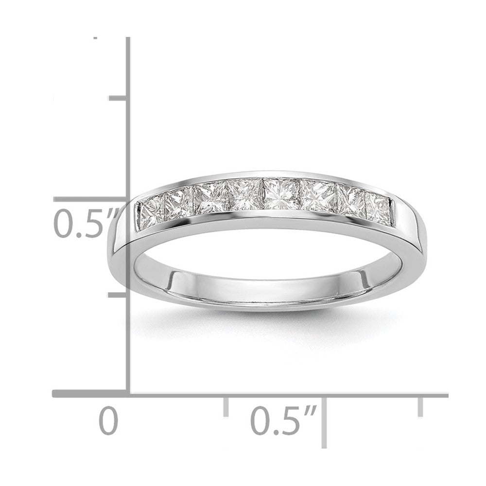14k White Gold Real Diamond Wedding Band