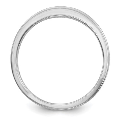 0.13ct. CZ Solid Real 14k White Gold Wedding Wedding Band Ring