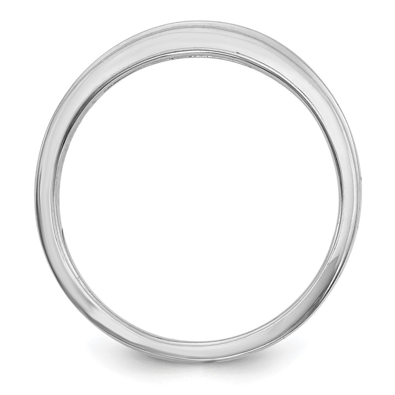 14k White Gold Real Diamond Wedding Band