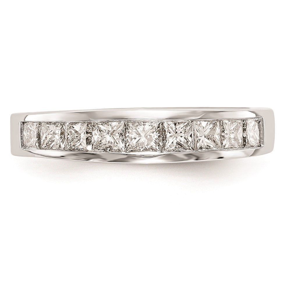 14k White Gold Real Diamond Wedding Band